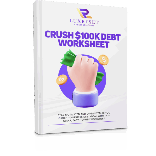 CRUSH $100K DEBT WORKSHEET
